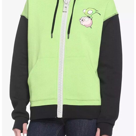 Nickelodeon Invader Zim GIR Dog Cosplay Hoodie Size XS, S, M, L, XL, XXL, XXL - Picture 2 of 3